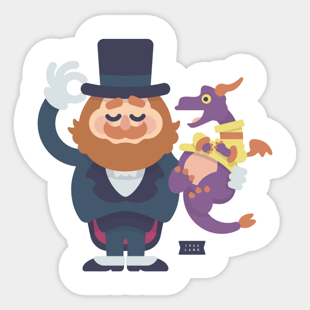 Figment and Dreamfinder Sticker by 1955 LAND DESIGNS